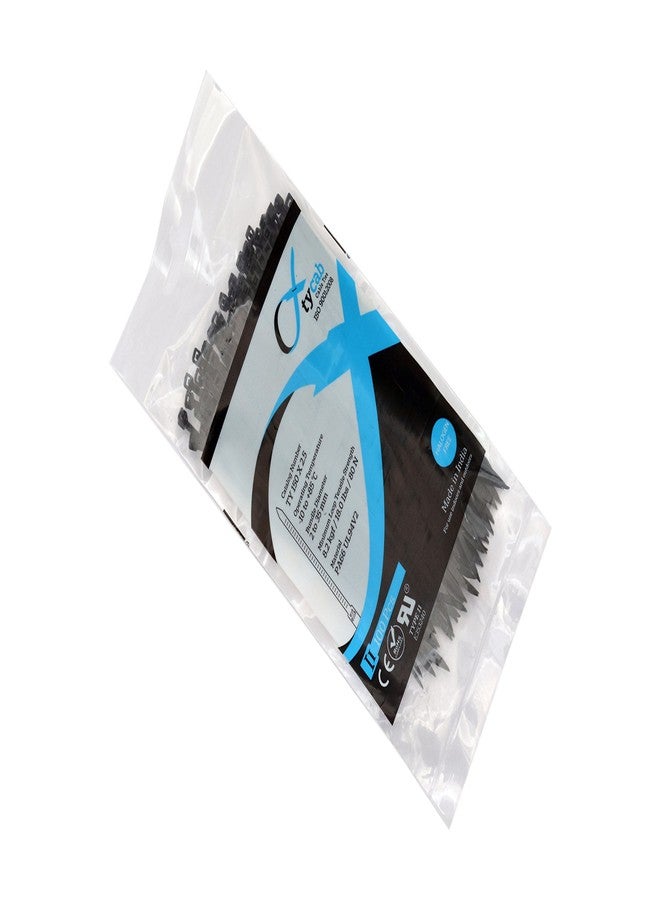 Tycab Nylon Cable Ties 150 mm, 6 Inch, Pack of 100, Black - Image 1